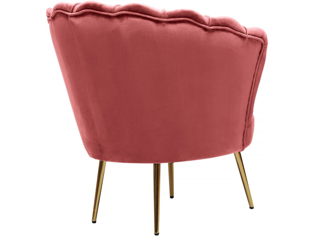 Floria" velvet armchair - 70 x 73 x 76 cm - Pink