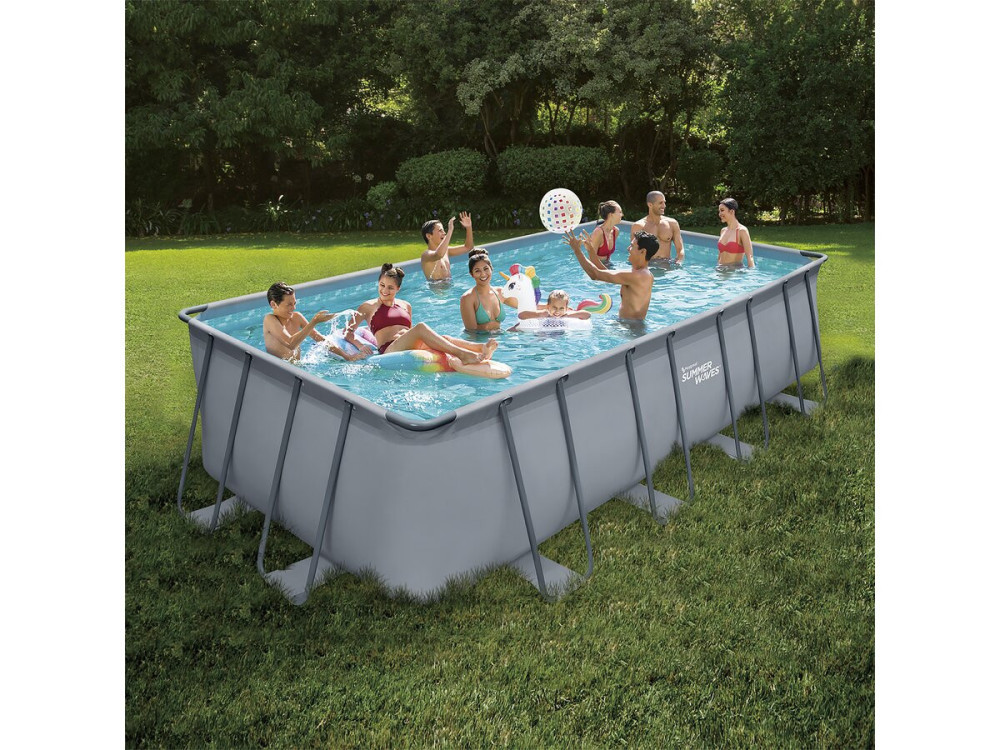 Frame swimming pool - ''LUDO 2 bis'' -  4,01 x 2,01 x 1,22 m - sand filtration system 4,1m3/h