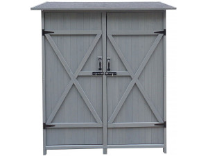 Garden cabinet "Espacio" - 140 x 49 x 162 cm - Anthracite