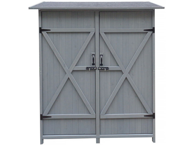 Garden cabinet "Espacio" - 140 x 49 x 162 cm - Anthracite