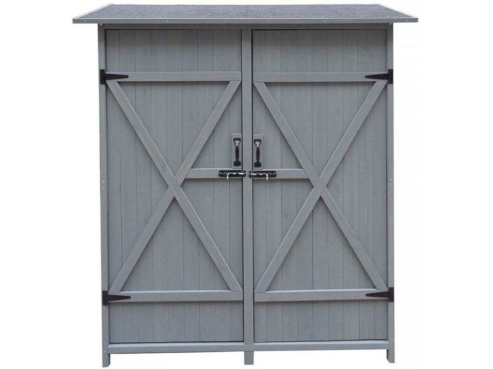 Garden cabinet "Espacio" - 140 x 49 x 162 cm - Anthracite