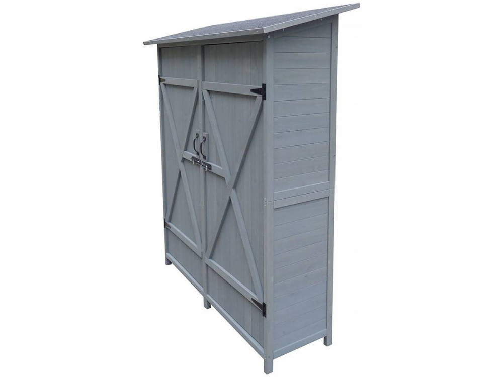Garden cabinet "Espacio" - 140 x 49 x 162 cm - Anthracite