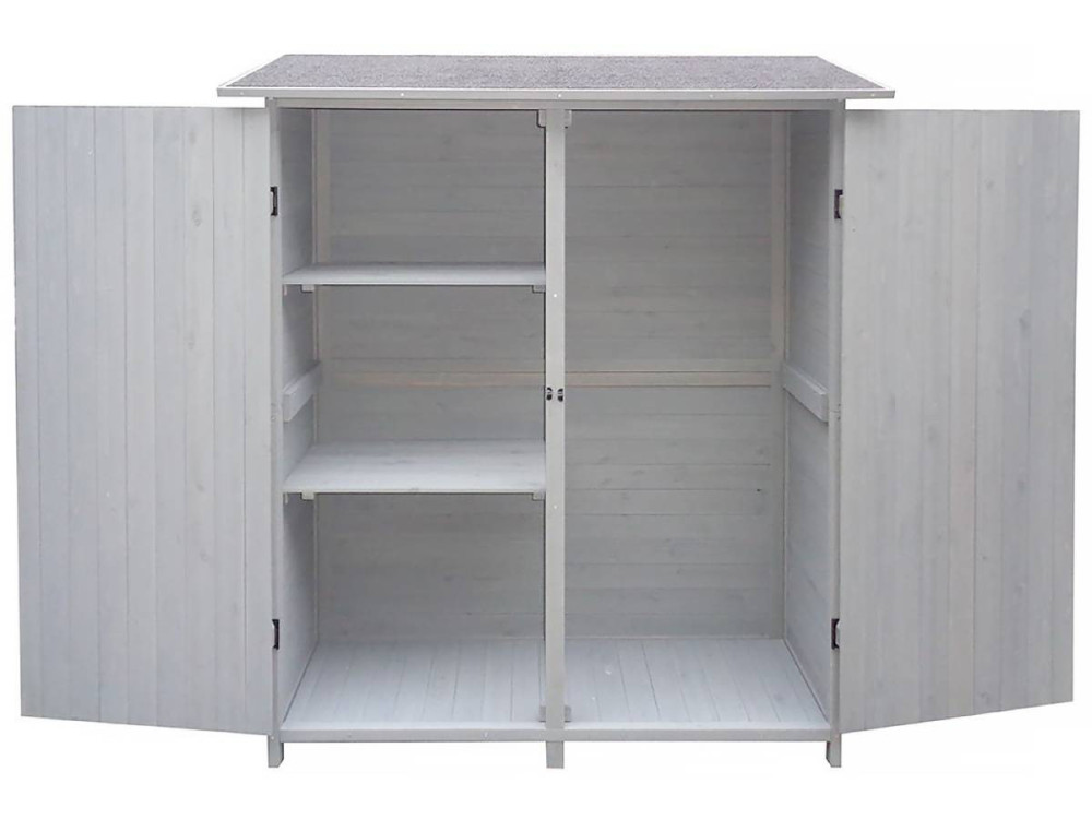 Garden cabinet "Espacio" - 140 x 49 x 162 cm - Anthracite