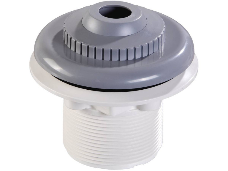 Parker" screw-in backflow preventer for liner pools - Anthracite grey