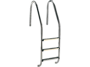 Standard pool ladder - 3 neutral steps - Stainless steel