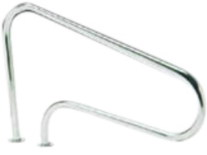 Pool outlets with 2 external anchors - 125 x 80 cm - Stainless steel - To screw on