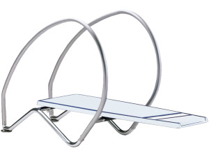 Dynamic" flexible sink with hoops - 230 x 147.1 x 60 cm - White