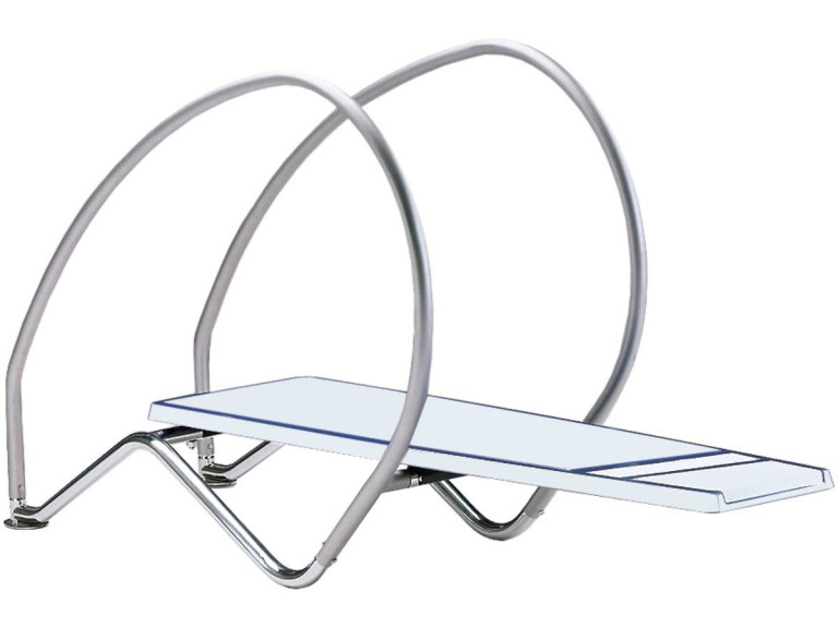 Dynamic" flexible sink with hoops - 230 x 147.1 x 60 cm - White