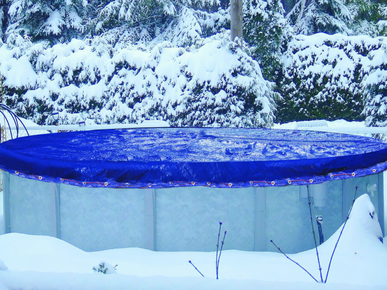 Oval winter cover - 7.60 x 3.70 m