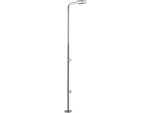 Angel" classic pool shower with footrinse - H.212.8 cm - Steel