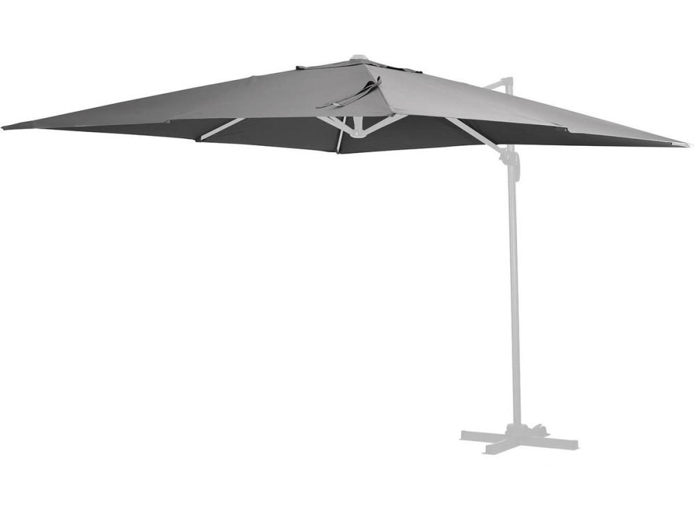 Spare cover for cantilever garden parasol "Sun 3"- 3 x 3 m - Grey