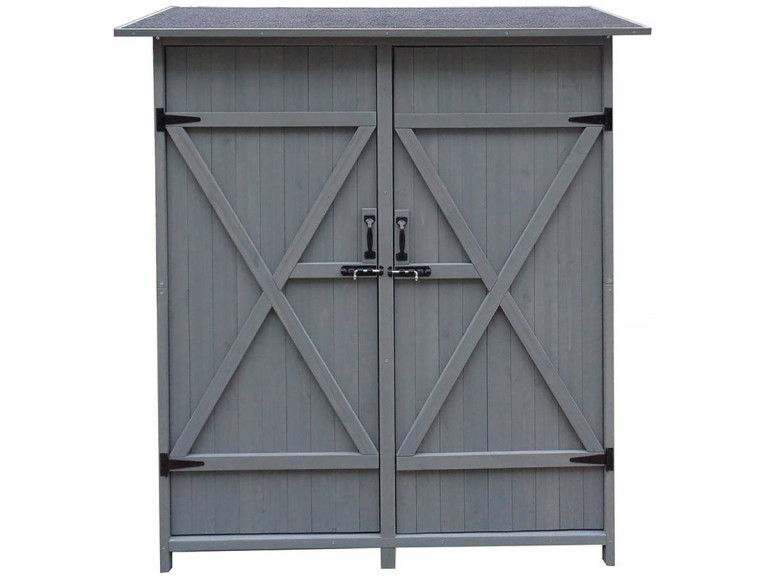 Garden cabinet "Space" - 140 x 49 x 162 cm - Anthracite
