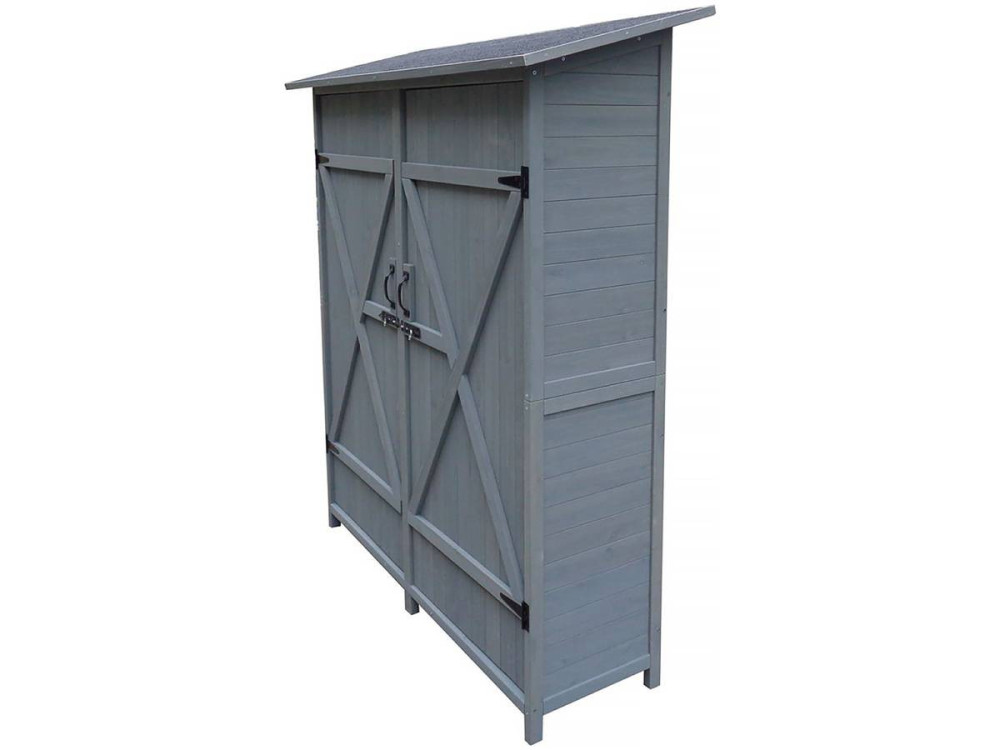 Garden cabinet "Space" - 140 x 49 x 162 cm - Anthracite