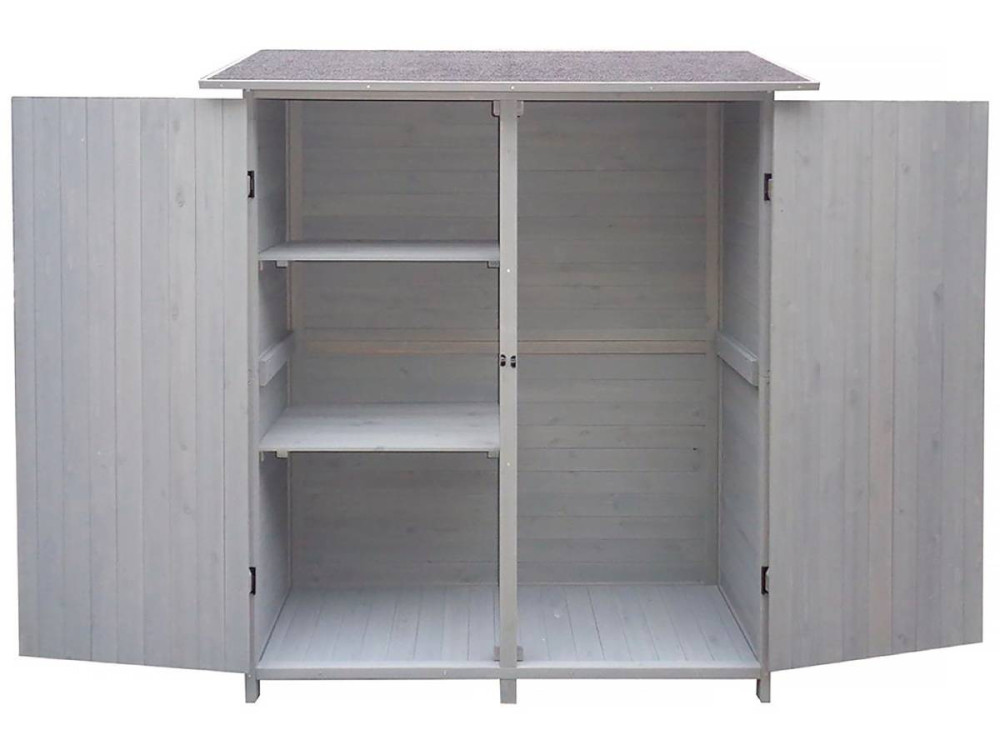 Garden cabinet "Space" - 140 x 49 x 162 cm - Anthracite