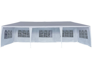 Garden Gazebo Party Tent  "Carolina 9" - 24.39 m² - 3 x 9 m - White