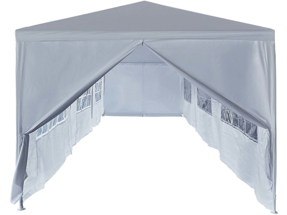 Garden Gazebo Party Tent  "Carolina 9" - 24.39 m² - 3 x 9 m - White