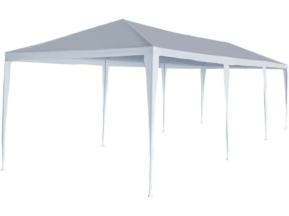 Garden Gazebo Party Tent  "Carolina 9" - 24.39 m² - 3 x 9 m - White