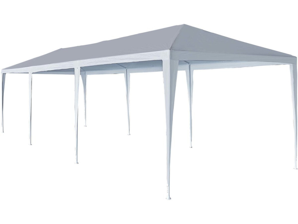 Garden Gazebo Party Tent  "Carolina 9" - 24.39 m² - 3 x 9 m - White