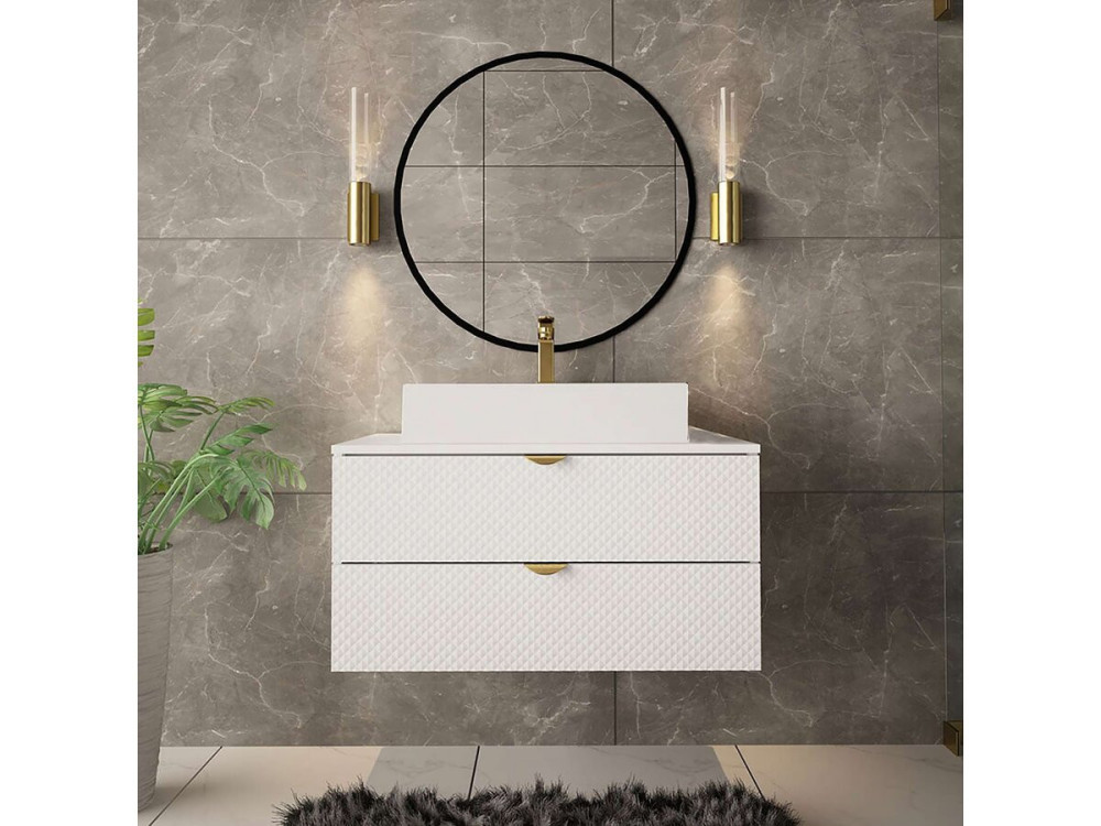 Ios bathroom furniture - 2 pieces - White