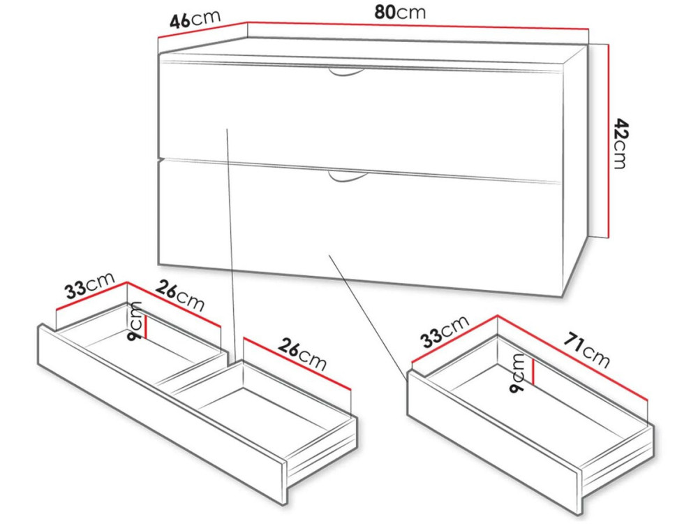 Ios bathroom furniture - 2 pieces - White