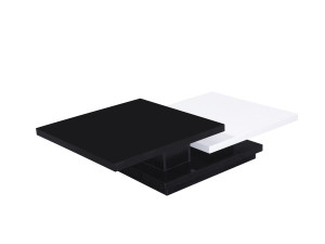 Zen coffee table - 141.5 x 75 x 30 cm - Black/White