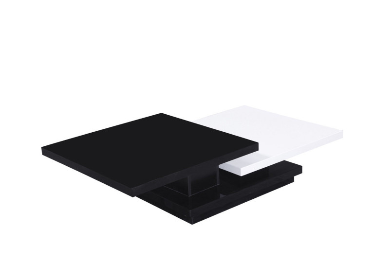 Zen coffee table - 141.5 x 75 x 30 cm - Black/White