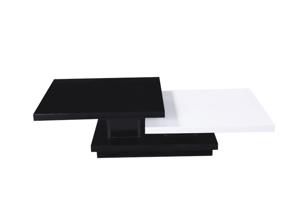 Zen coffee table - 141.5 x 75 x 30 cm - Black/White
