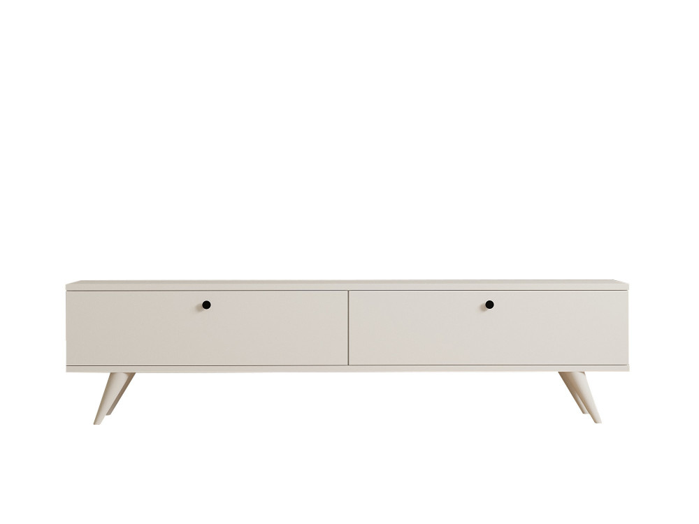 Paris" wooden TV stand - 160 x 25 x 40 cm - White