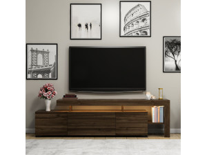 Beliz" wooden TV stand TV stand - 192 x 37 x 53 cm