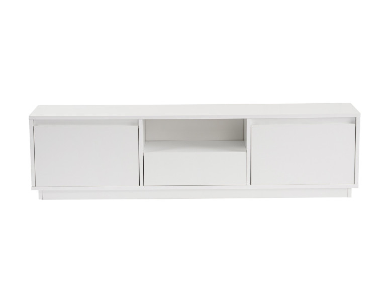 Vanguard" wooden TV stand - 160 x 29 x 42 cm - Natural white