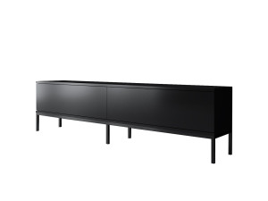 Lord" wooden TV stand - 180 x 30 x 47 cm - Black