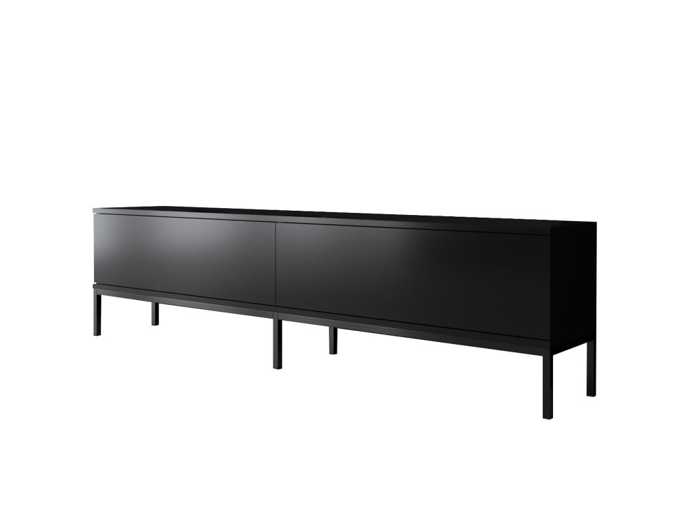Lord" wooden TV stand - 180 x 30 x 47 cm - Black