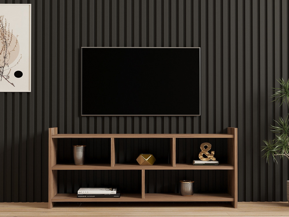 Pera" wooden TV stand - 117 x 28 x 55 cm - Atlantic pine