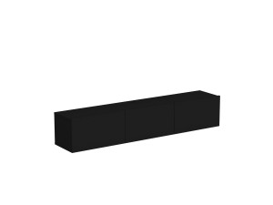 Denby" wooden TV stand - 160 x 31 x 29 cm - Black