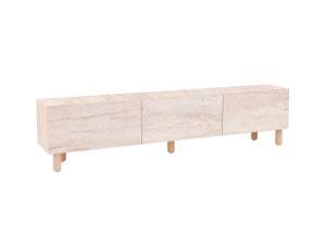 Alvin" wooden TV stand - 180 x 31 x 42 cm - Beige