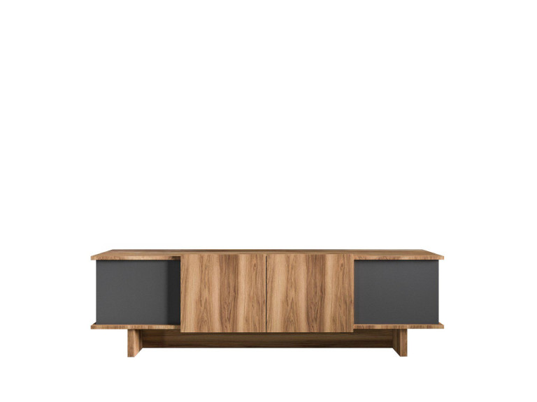 Diana" wooden TV stand 180 x 33 x 50 cm - Anthracite