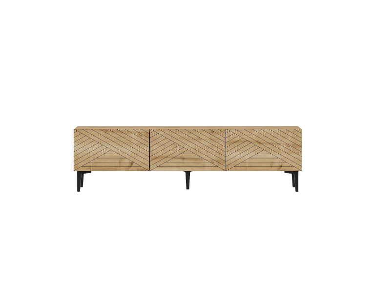 Felix" wooden TV unit 160 x 31.4 x 44.1 cm - Sapphire oak