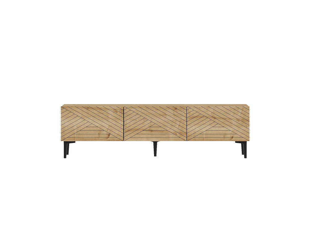 Felix" wooden TV unit 160 x 31.4 x 44.1 cm - Sapphire oak