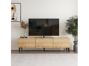 Felix" wooden TV unit 160 x 31.4 x 44.1 cm - Sapphire oak 2