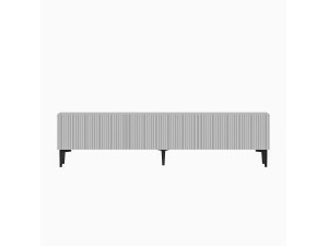 Oscar" wooden TV stand - 180 x 31 x 45 cm - White