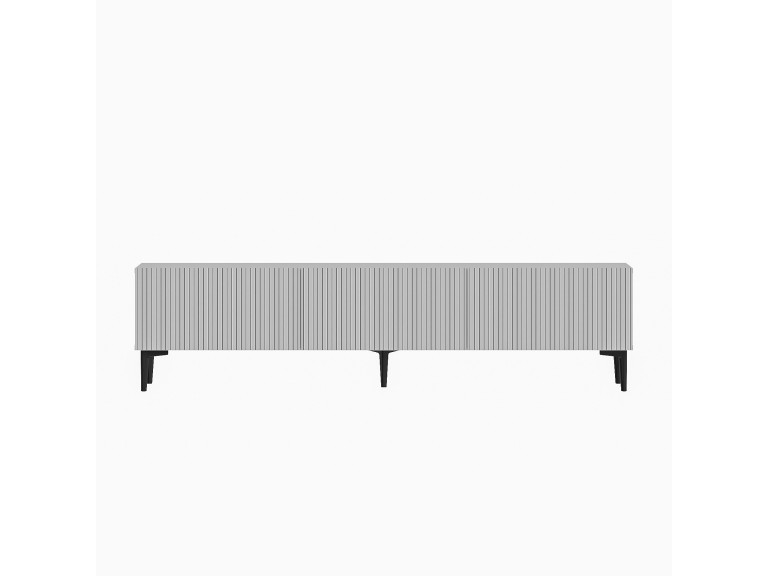 Oscar" wooden TV stand - 180 x 31 x 45 cm - White