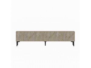 Oscar" wooden TV stand - 180 x 31 x 45 cm - Beige