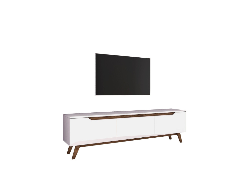 Digi" wooden TV stand - 180 x 35 x 48 cm - Brown