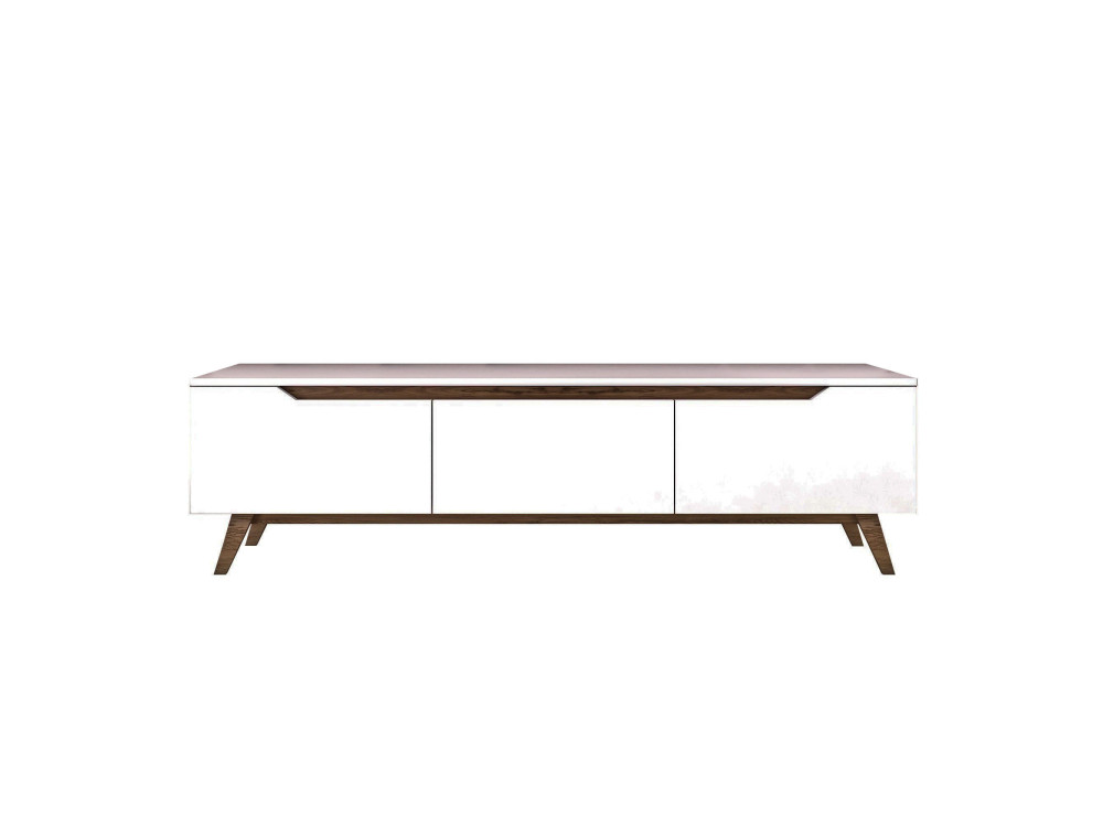 Digi" wooden TV stand - 180 x 35 x 48 cm - Brown