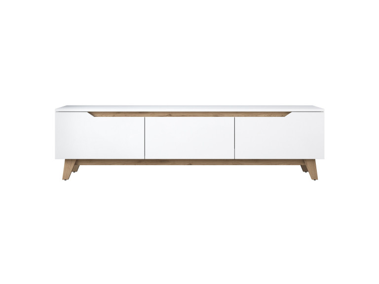 Digi" wooden TV stand - 180 x 35 x 48 cm - Beige