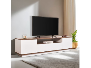 Veramont" wooden TV stand - 180 x 44 x 44 cm - Dark brown 2