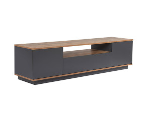 Veramont" wooden TV stand - 180 x 44 x 44 cm - Anthracite grey