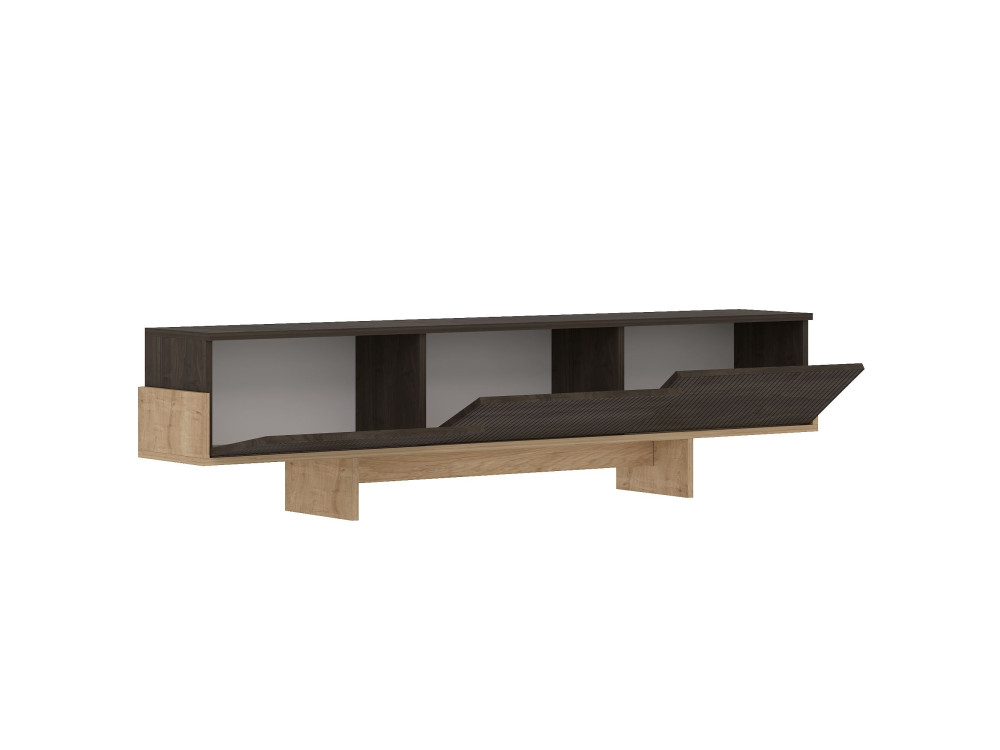 Hege" wooden TV stand - 180 x 30 x 44 cm - Brown