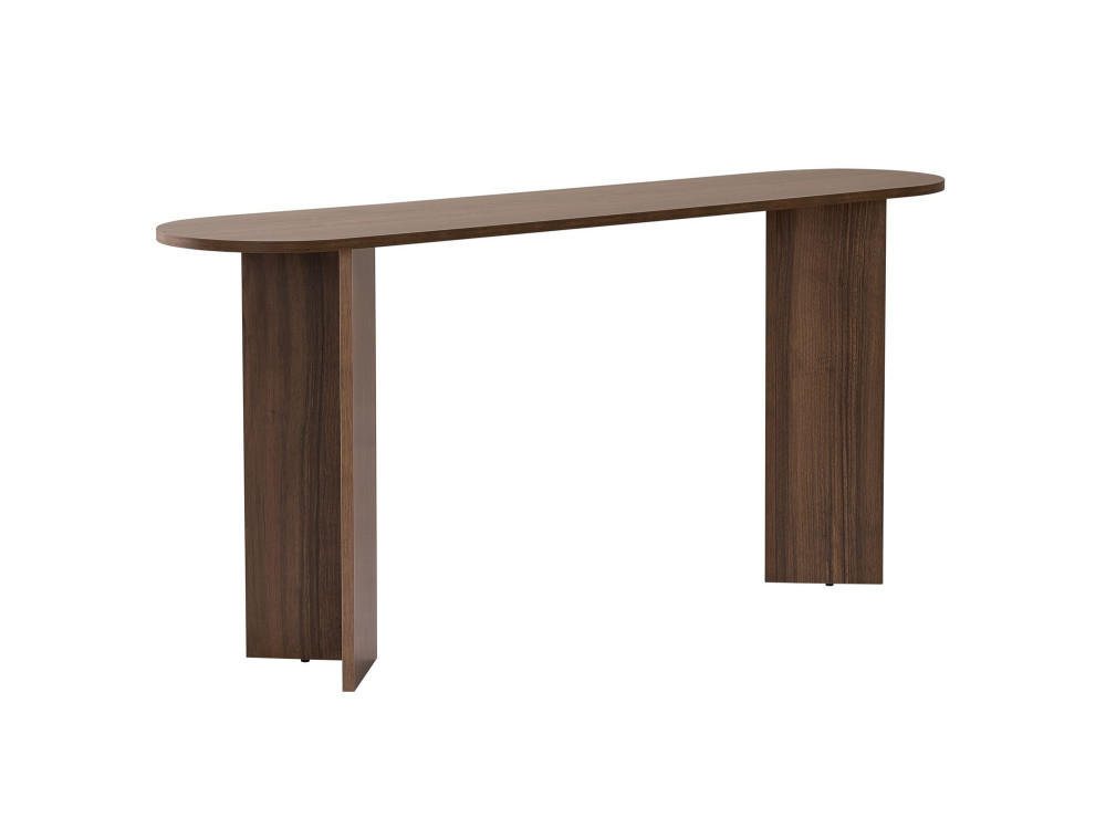 Sira" wooden console - 150 x 35 x 75 cm - Walnut