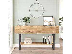 ML23" wooden console - 138 x 43 x 75 cm - Beige 2